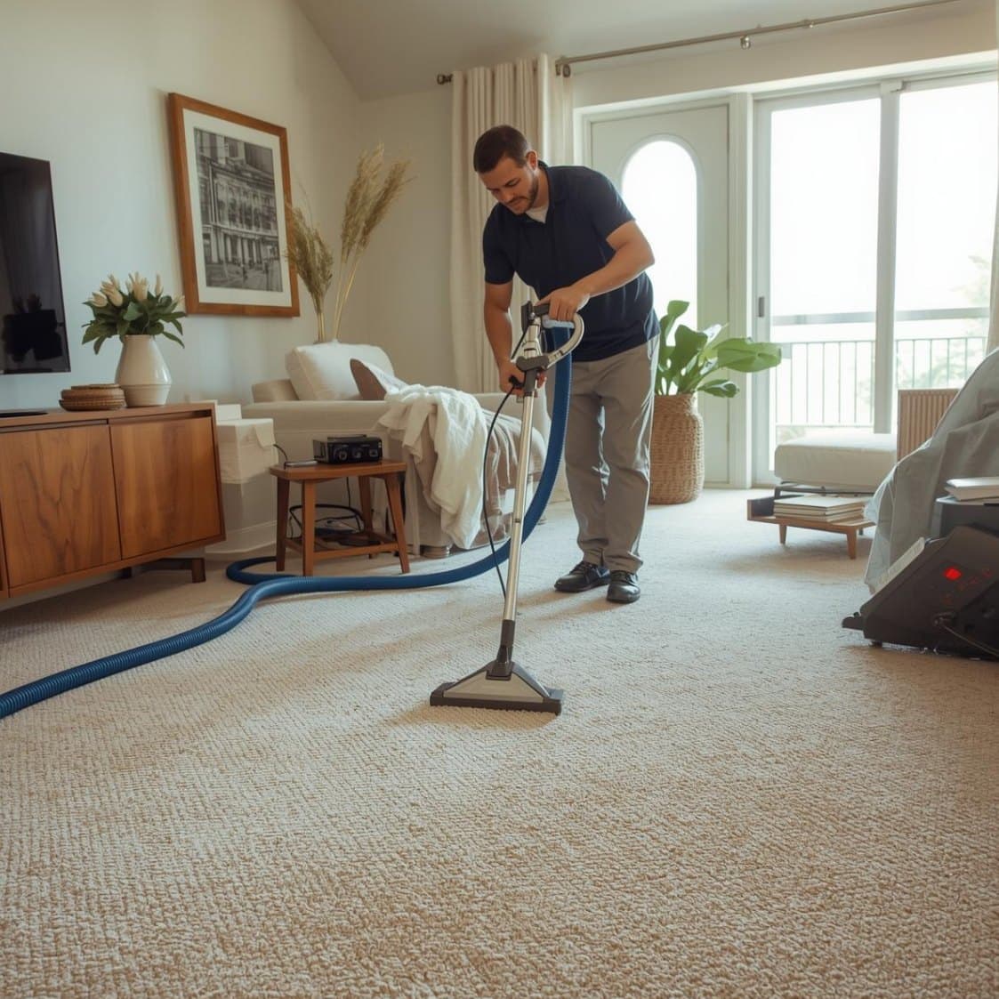 Low-moisture vs steam carpet cleaning in Old Hickory